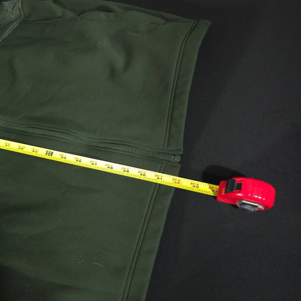 Under Armour ColdGear Jacket Mens XL Green Full Zip Loose Fit Mock Neck 15484